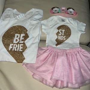 Mommy and me matching best friends